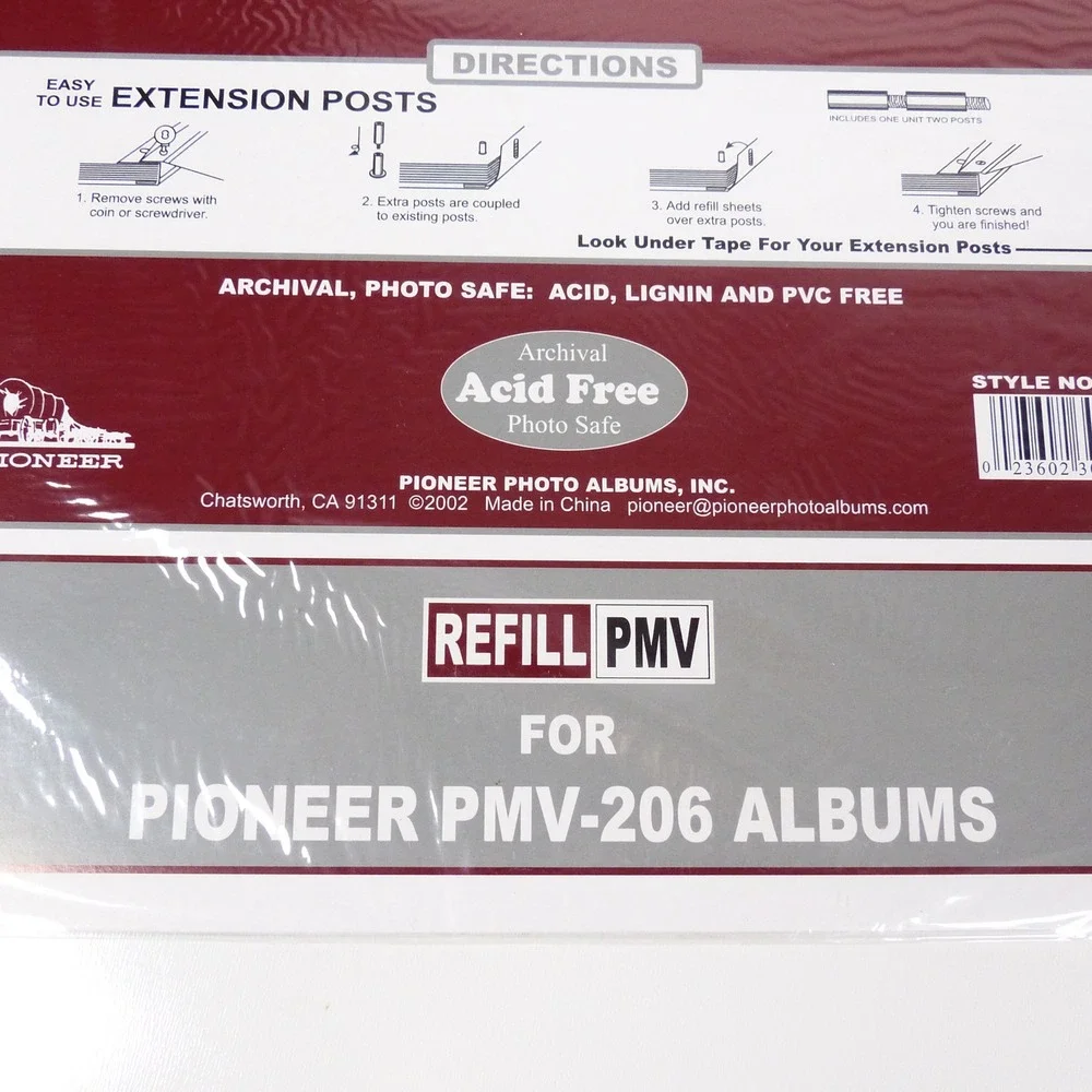 LOT OF 4 Packages Pioneer Magnetic Photo Album REFILL Pages X Pando PMV 206